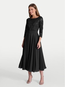 Swing Sukienka koktajlowa 77761710 Czarny Regular Fit