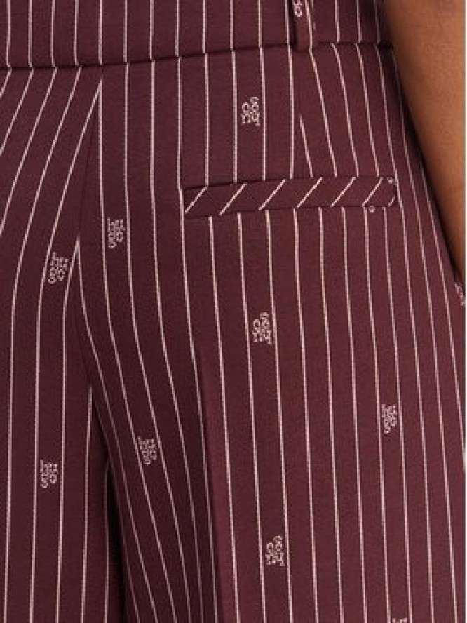 HUGO Spodnie materiałowe Haviri 50554419 Bordowy Relaxed Fit