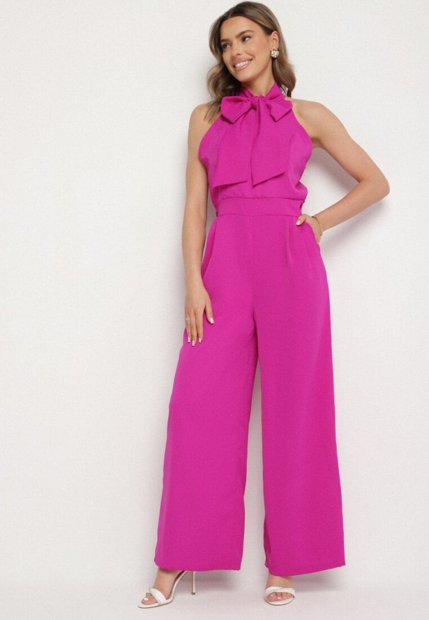 Fuksjowy Kombinezon z Ozdobną Kokardą Nelifira