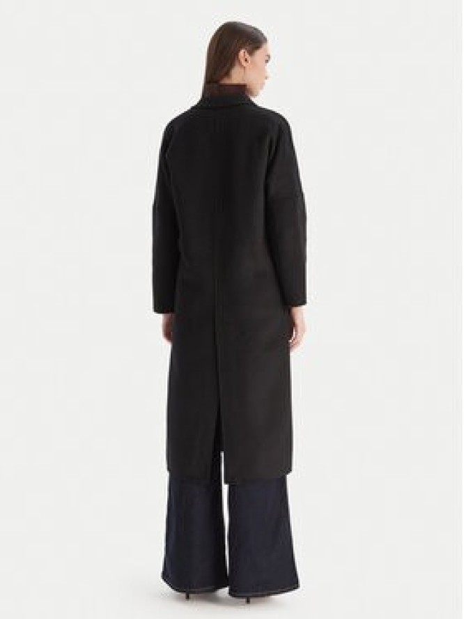 ViCOLO Płaszcz wełniany TF0001 Czarny Regular Fit