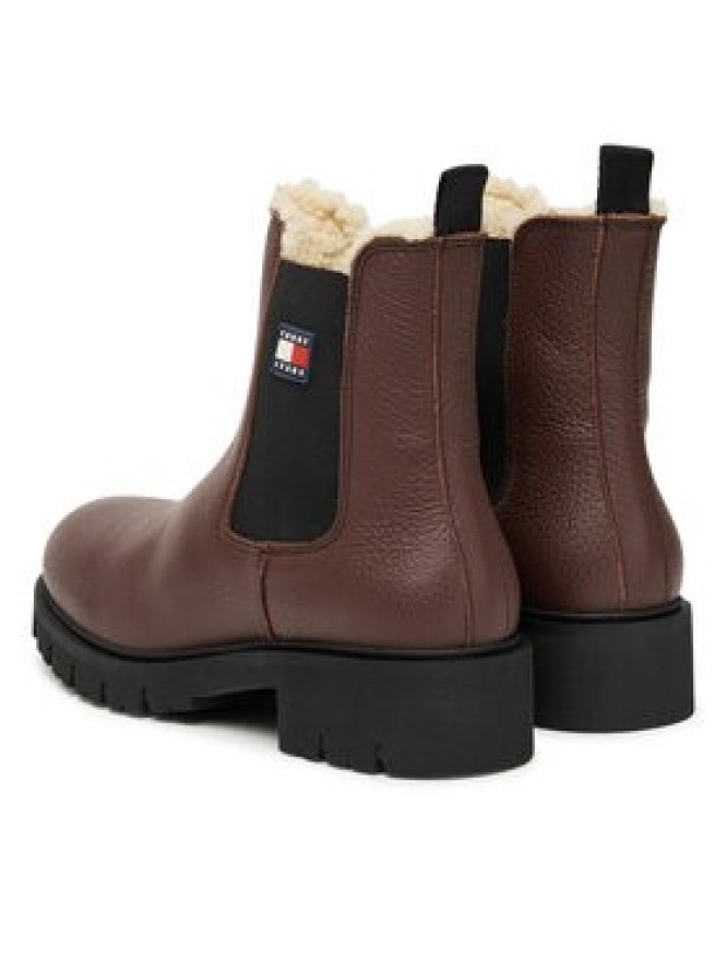 Tommy Jeans Sztyblety Tjw Chelsea Boot Wl EN0EN02826 Brązowy