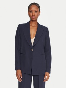 Maryley Marynarka 25IB187/M06/43BL Granatowy Regular Fit