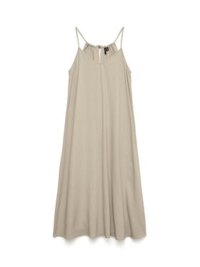 Vero Moda Sukienka letnia Emilo 10340519 Beżowy Loose Fit