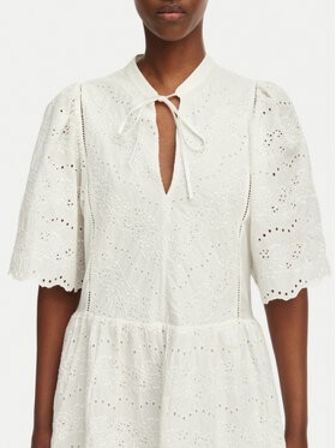 BOSS Sukienka letnia C_Denvita 50559091 Biały Regular Fit