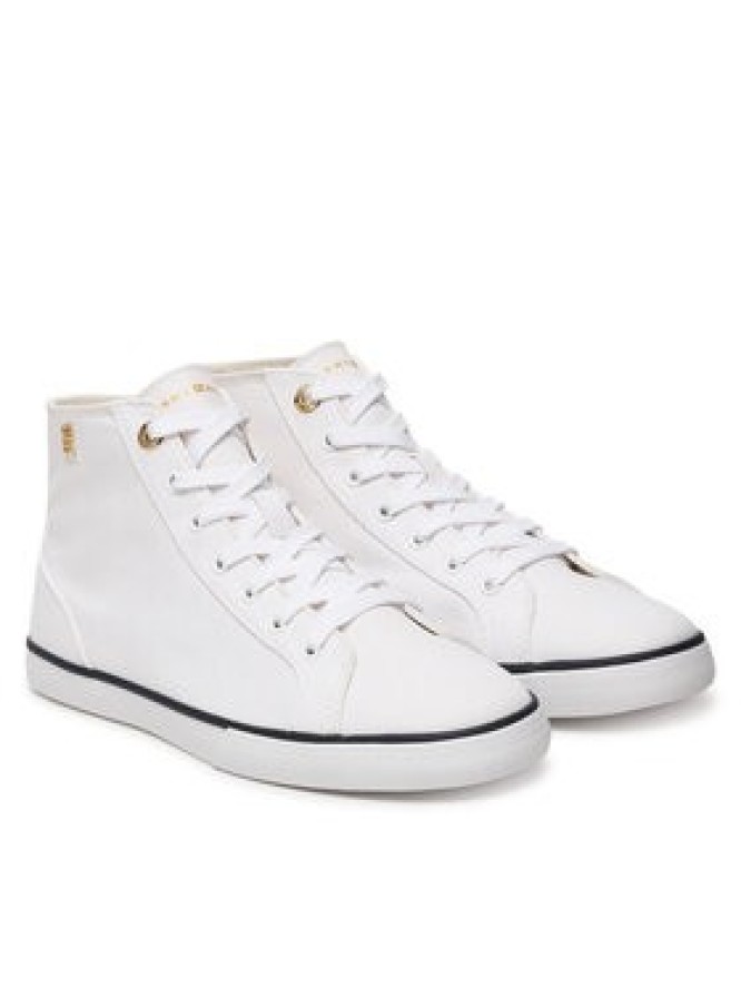 Tommy Hilfiger Trampki Th Chic Low Profile Mid Cut FW0FW09356 Biały