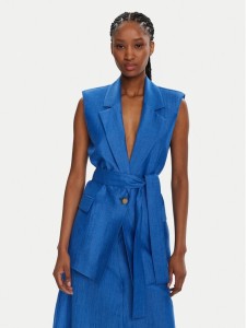 KAOS Kamizelka RP1MR063 Niebieski Regular Fit