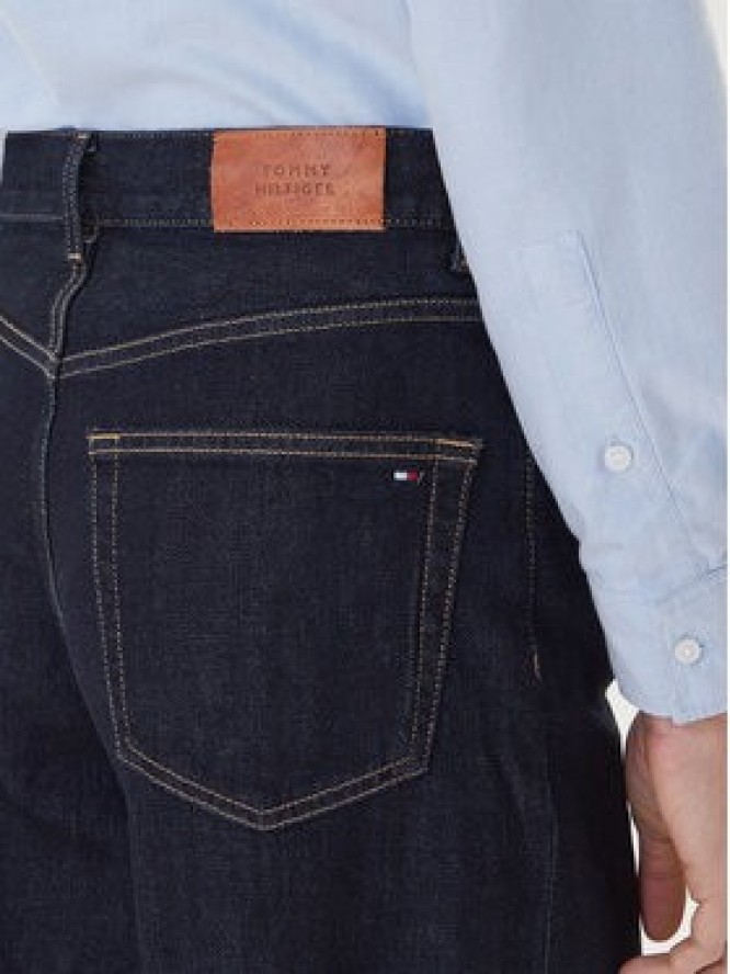 Tommy Hilfiger Jeansy 70's WW0WW48395 Granatowy Wide Leg