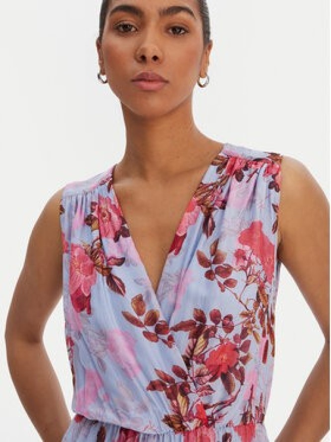 Fracomina Sukienka codzienna FR26SD3018W774R8 Niebieski Regular Fit