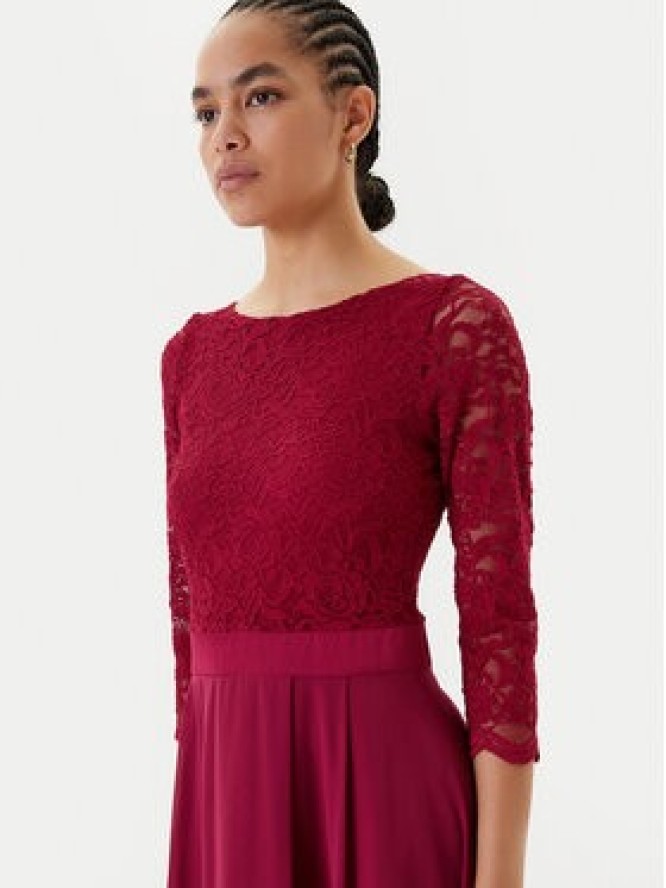 Swing Sukienka wieczorowa 5AI11800 Bordowy Regular Fit