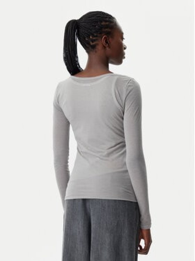 PINKO Bluzka 104653 A2CL Szary Regular Fit