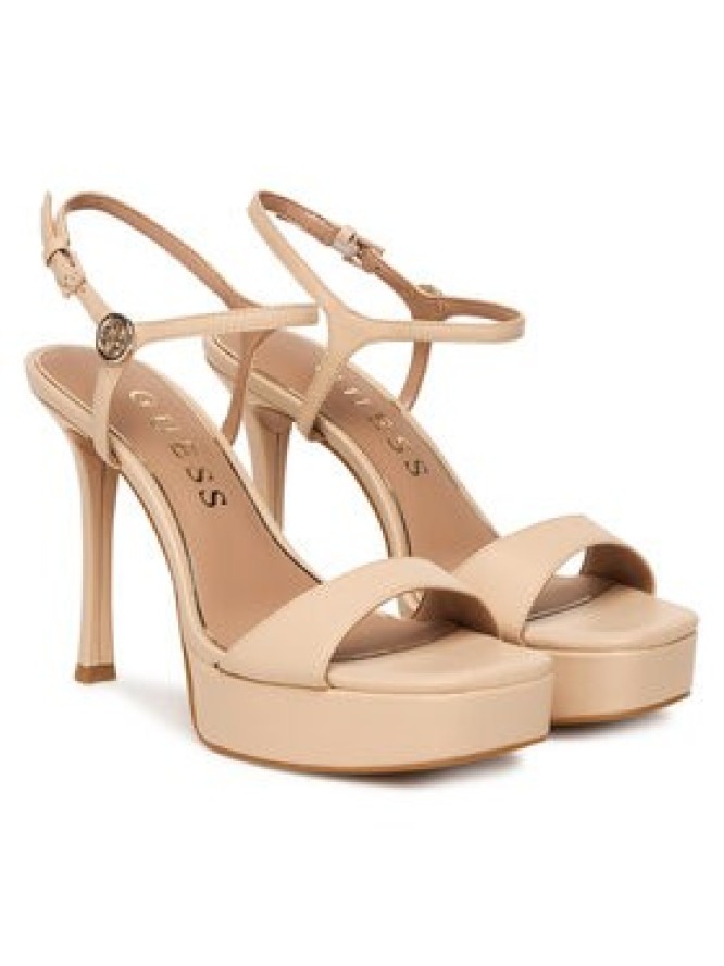 Guess Sandały FLPHEN LEA03 Beżowy