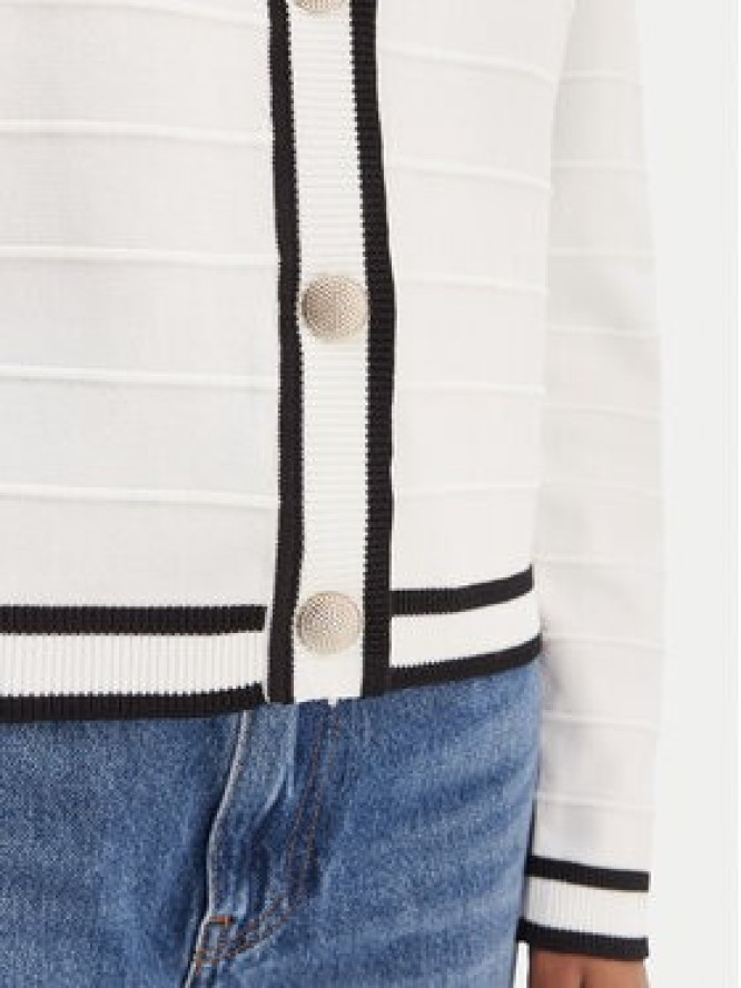 Morgan Kardigan 261-MLIO Biały Regular Fit