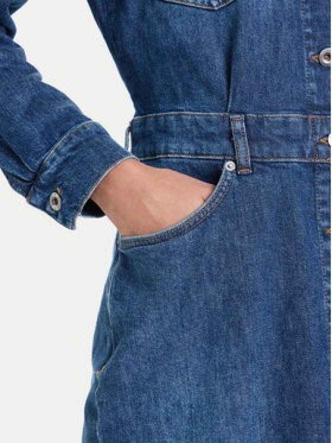 Mustang Sukienka jeansowa Emma 1016939 Niebieski Slim Fit