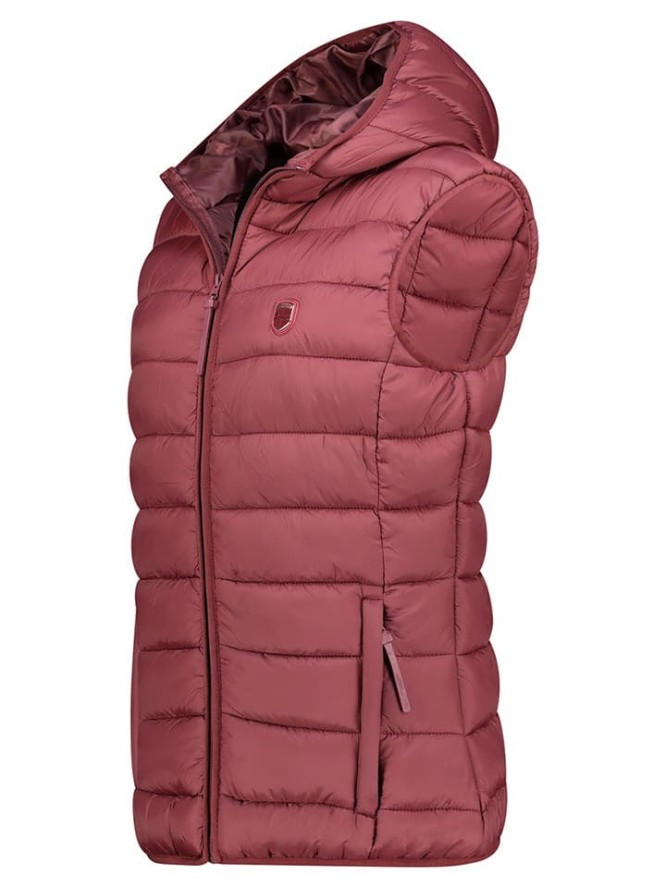 Geographical Norway Kamizelka pikowana "Vatikotal" w kolorze bordowym rozmiar: M