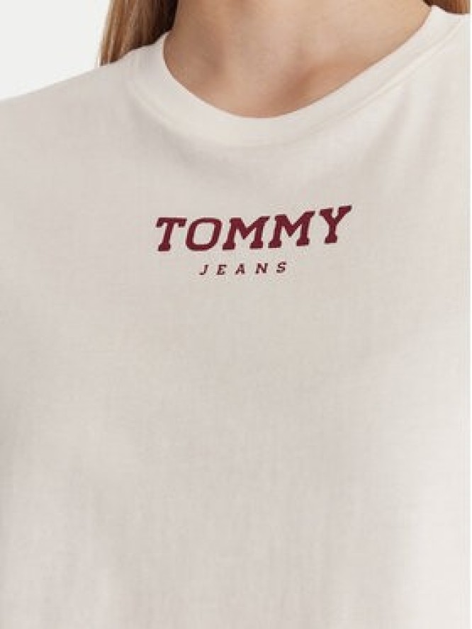 Tommy Jeans T-Shirt Essential DW0DW21842 Biały Regular Fit