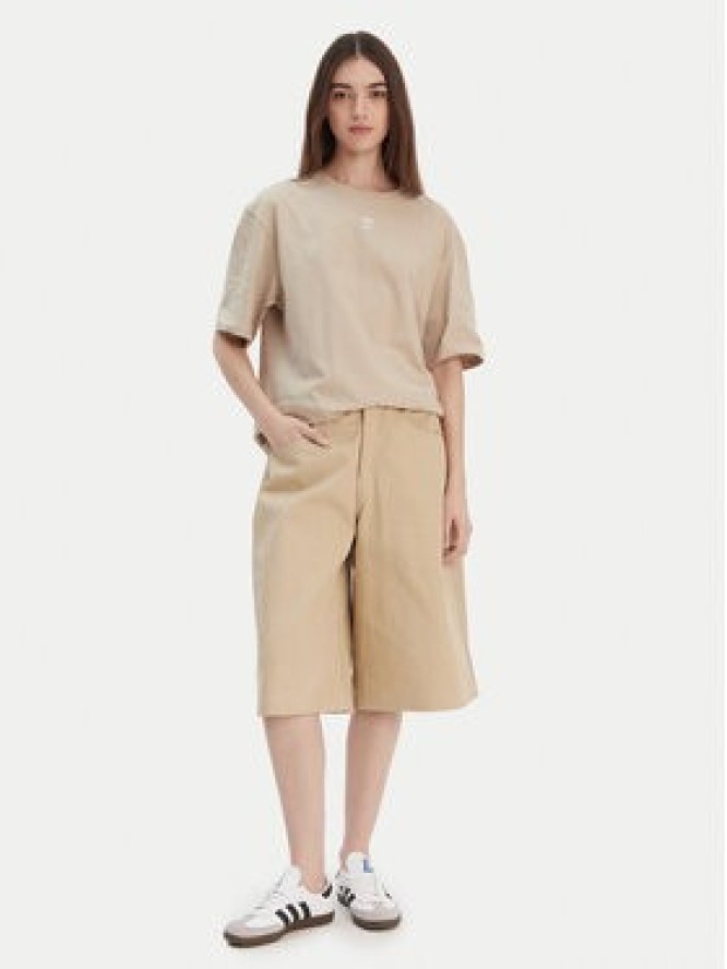 adidas T-Shirt Essentials Boyfriend KD1368 Beżowy Oversize