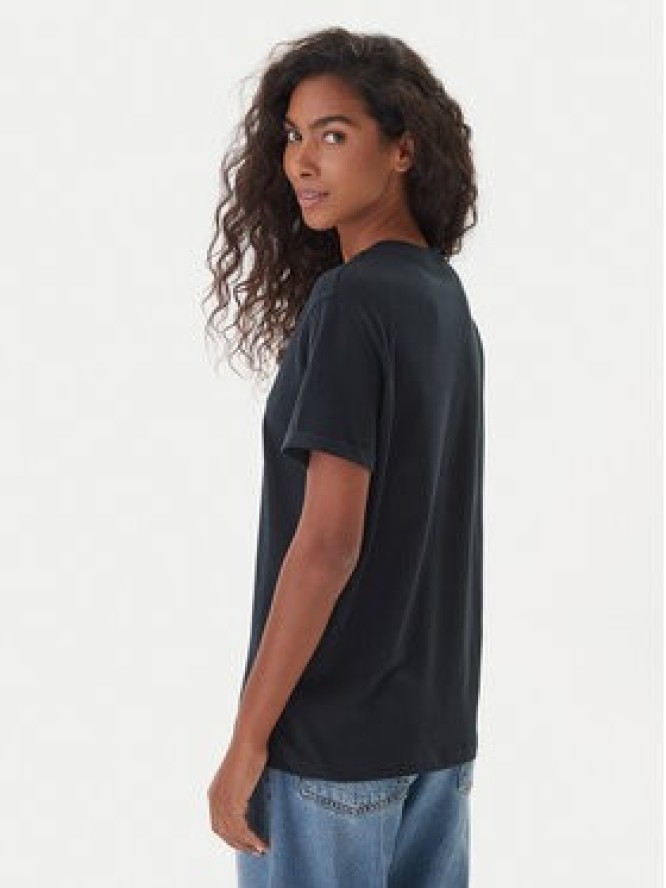 Roxy T-Shirt Oceanregular ERJZT06078 Czarny Regular Fit