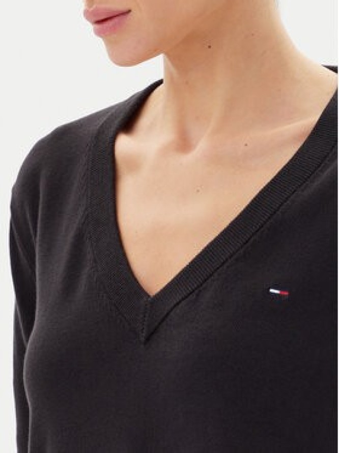 Tommy Jeans Sweter Essential DW0DW19888 Czarny Regular Fit