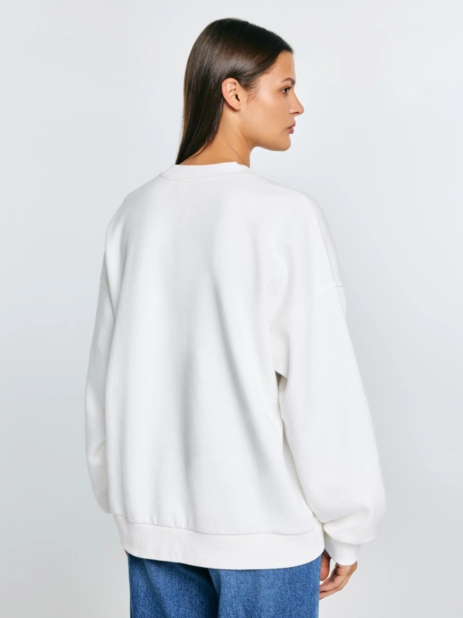 Bluza damska z logo BIG STAR biała Rubena 100
