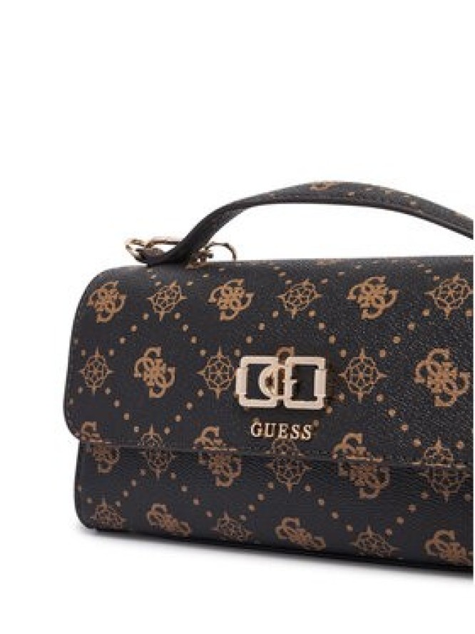 Guess Torebka Emelie Logo HWGP99 28190 Brązowy ciemny