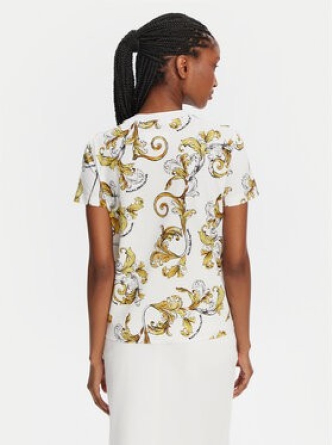 Versace Jeans Couture T-Shirt 78HAH613 Biały Regular Fit