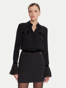 Elisabetta Franchi Koszula CA-131-57E2-V390 Czarny Regular Fit