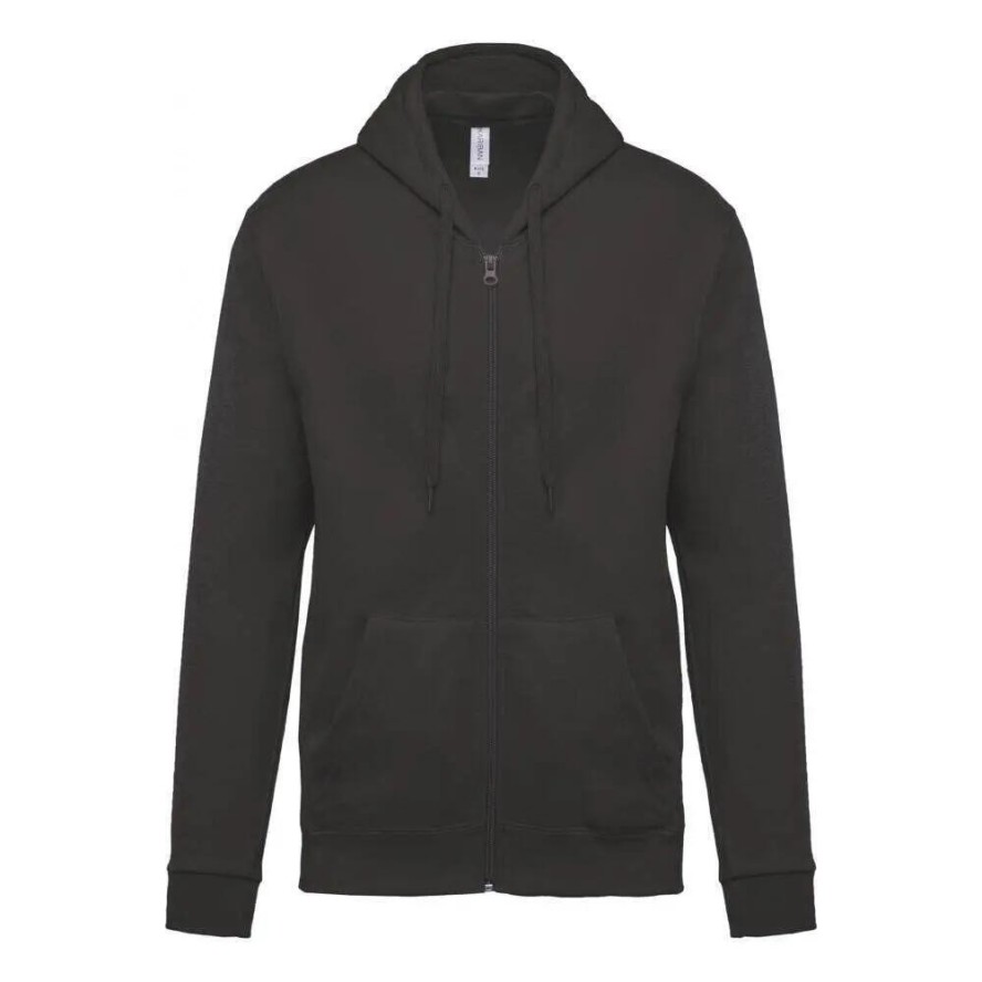 Bluza z kapturem na zamek Kariban Molleton