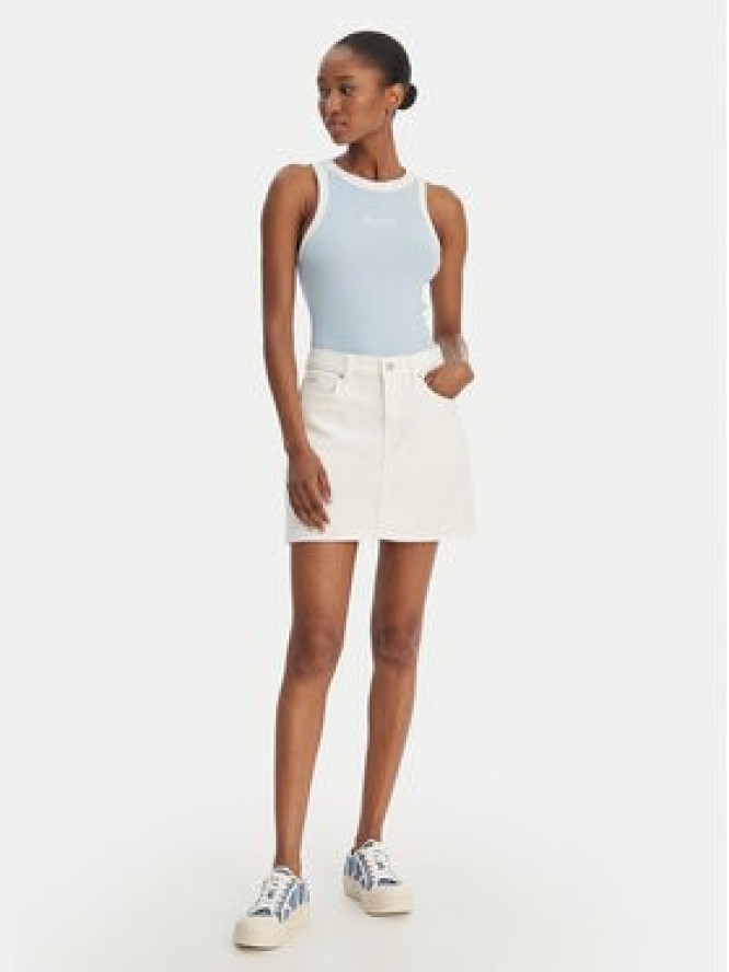 Guess Jeans Spódnica jeansowa W6RD0Q D6521 Biały Regular Fit