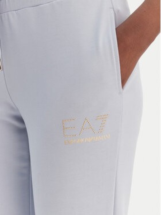 EA7 Emporio Armani Spodnie dresowe 8NTP66 TJ9RZ U9309 Błękitny Regular Fit