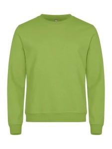 clique Bluza Basic Roundneck unisex z materiału stabilizowanego – light green
