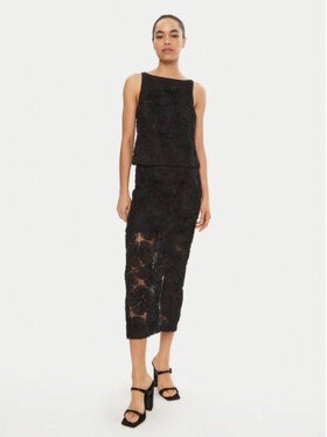 ROTATE Spódnica ołówkowa 113615 Czarny Regular Fit