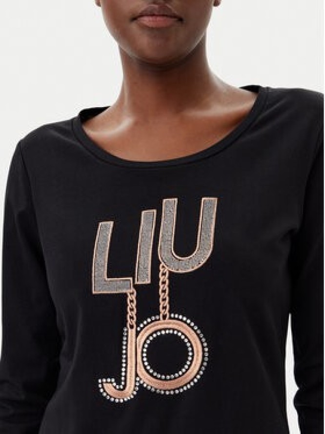 Liu Jo Sport Bluzka TF4206 JS088 Czarny Regular Fit