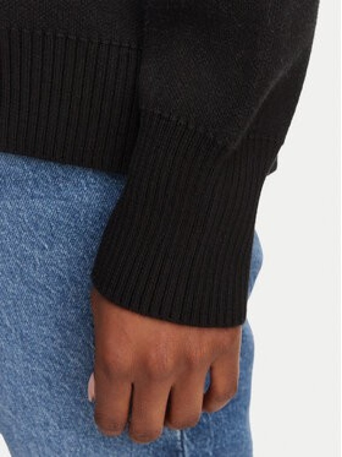 HUGO Sweter Siennale 50562692 Czarny Oversize