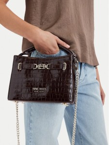 Nine West Torebka EO-CITY GRACE-LDA9420 CROCO Brązowy
