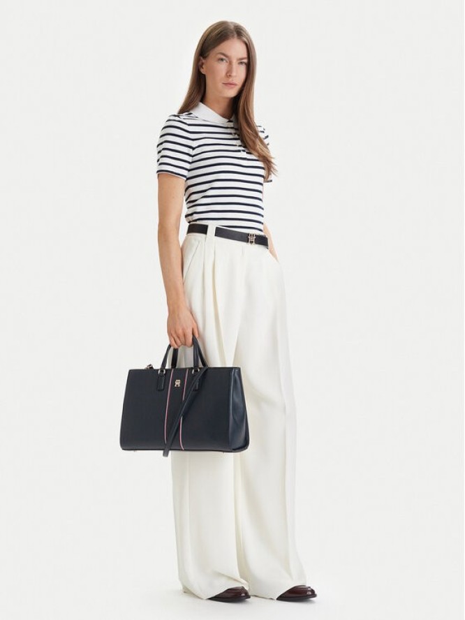 Tommy Hilfiger Torebka Th Daily Satchel Corp AW0AW18644 Granatowy