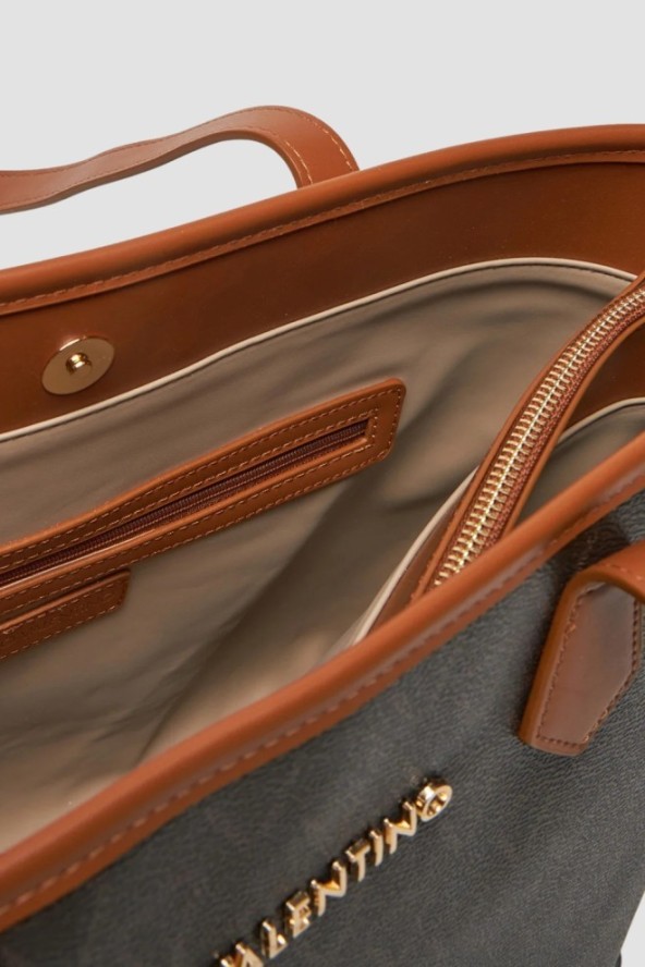 VALENTINO Brązowa damska shopperka Lady Re SS26