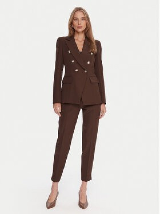 Maryley Spodnie materiałowe 25IB52Z/M17/43CO Brązowy Regular Fit