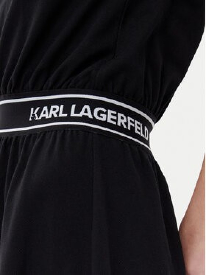 KARL LAGERFELD Sukienka codzienna A2W13038 Czarny Regular Fit