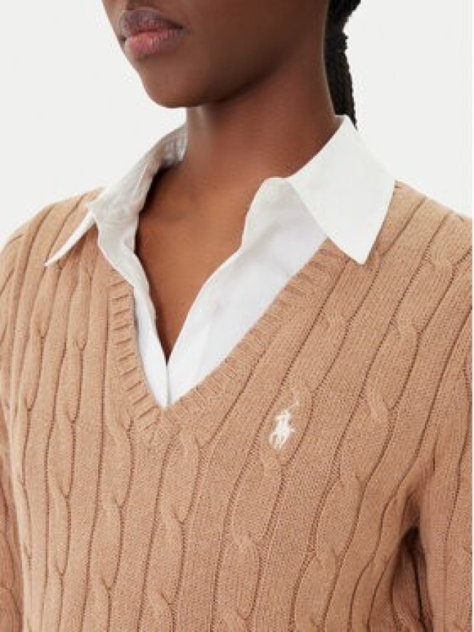 Polo Ralph Lauren Sweter 211B16797001 Beżowy Slim Fit