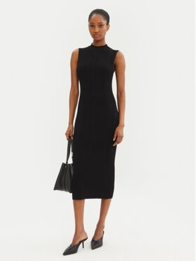 MICHAEL Michael Kors Sukienka dzianinowa MR582UN33D Czarny Slim Fit