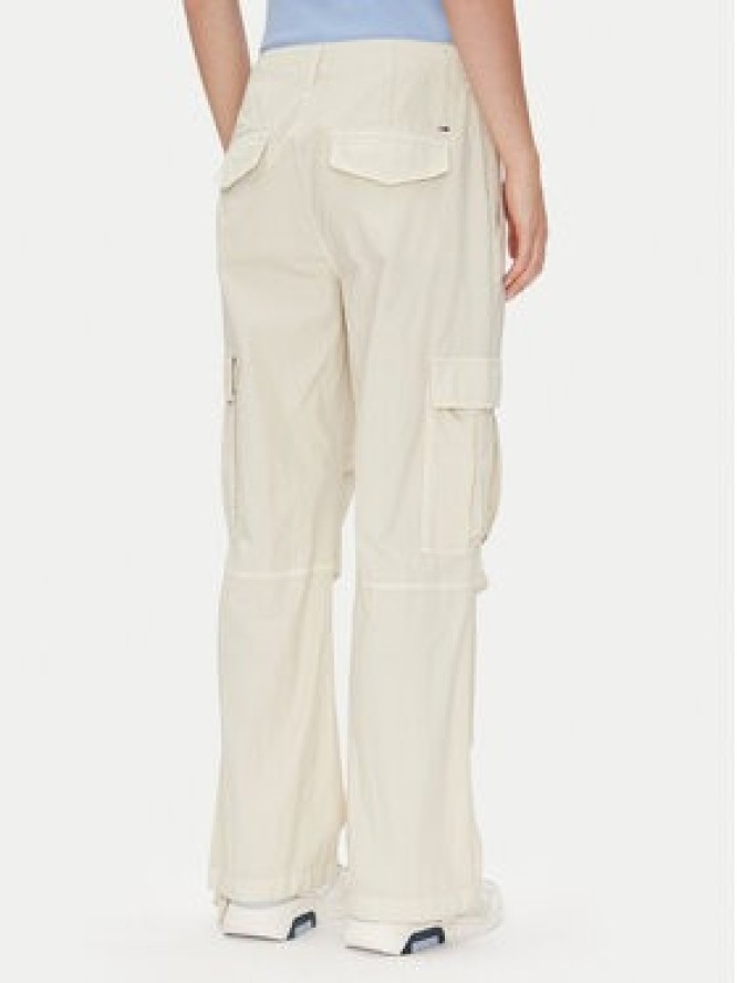 Tommy Jeans Spodnie materiałowe Tjw Cargo Relaxed Straight DW0DW20350 Beżowy Relaxed Fit
