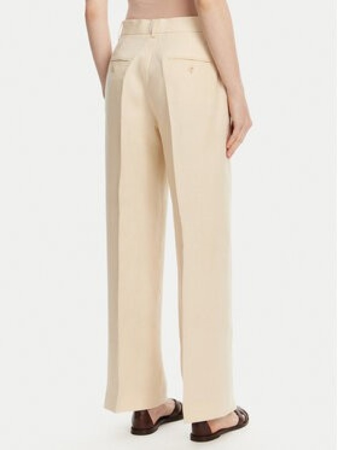 Weekend Max Mara Spodnie materiałowe Malizia 2515131052 Écru Regular Fit