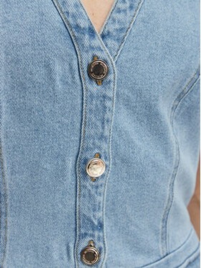 Morgan Sukienka jeansowa 251-RTALA Niebieski Slim Fit