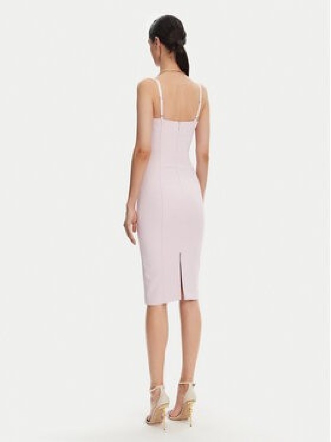 Elisabetta Franchi Sukienka koktajlowa AB-702-51E2 Fioletowy Regular Fit