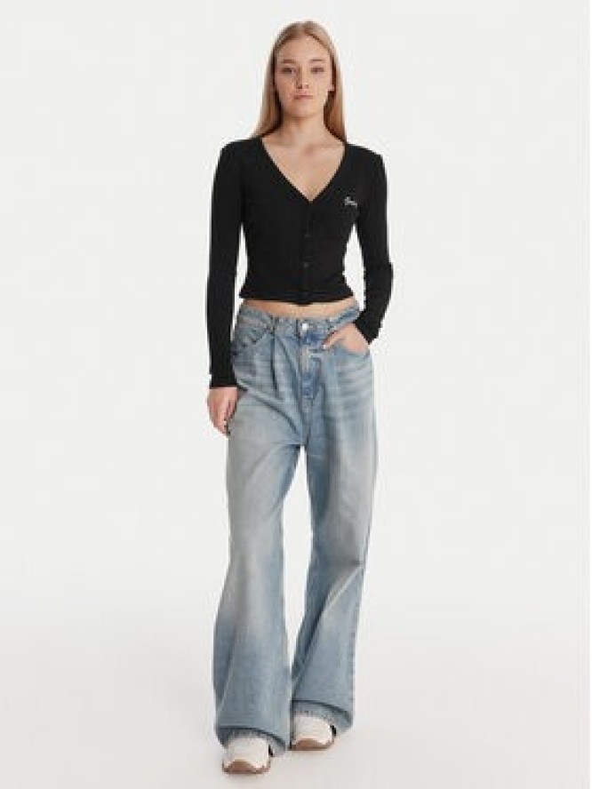 Guess Kardigan V6RP06 K8RT2 Czarny Regular Fit