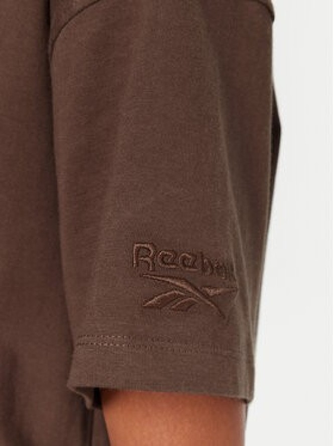 Reebok T-Shirt RK25315CCW Brązowy Regular Fit
