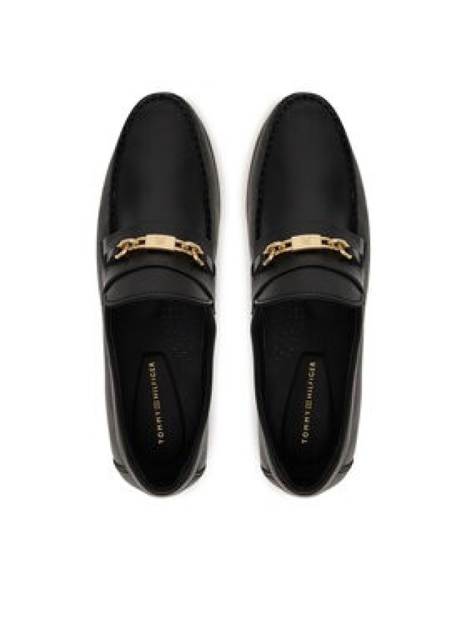 Tommy Hilfiger Lordsy Th Chain Leather Loafer FW0FW08956 Czarny