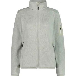Kurtka polarowa CMP Woman Knit-Tech 100% poliester – 11FV Pistaccio-Bianco
