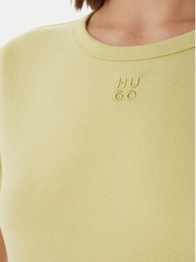 HUGO T-Shirt Deloris 50512002 Beżowy Regular Fit