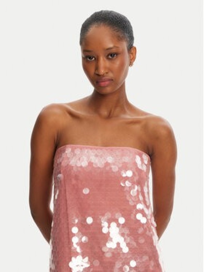 STAUD Sukienka koktajlowa Casey R25R2168LS Różowy Regular Fit